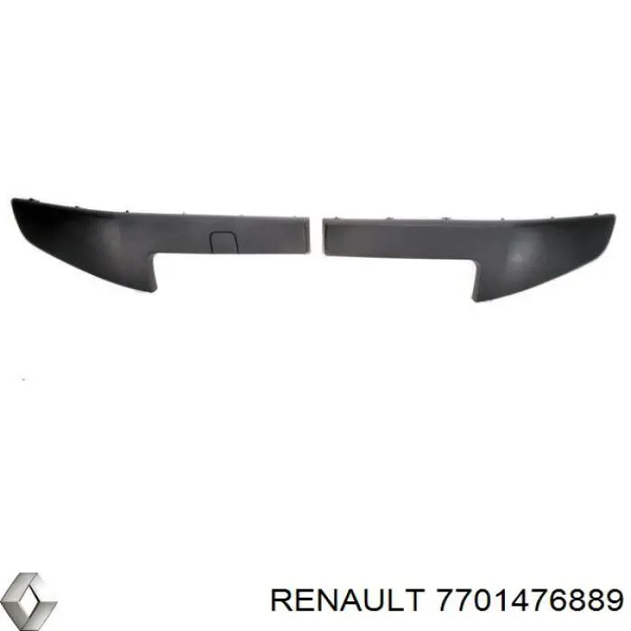 Купити 7701476889 Renault (RVI) Накладка бампера переднього