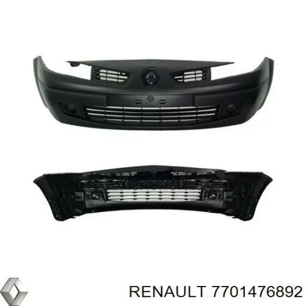 Купити 7701476892 Renault (RVI) Буфер (бампер) передній