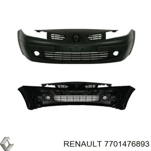7701476893 Renault (RVI) решітка радіатора