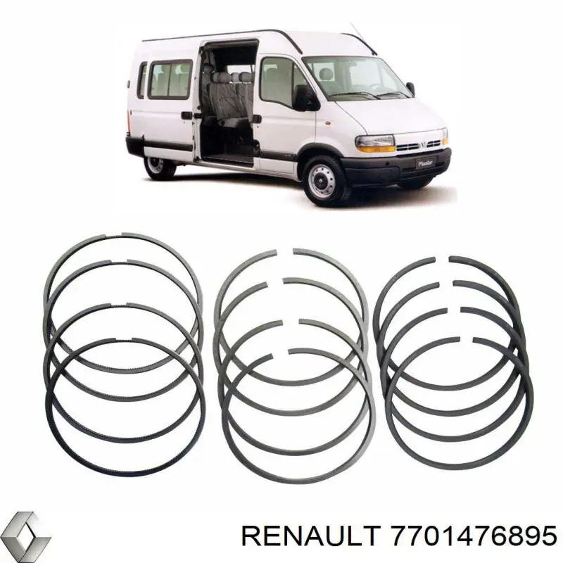 Поршні і шатуни Renault (RVI) 7701476895 ціна, від 26.99 USD