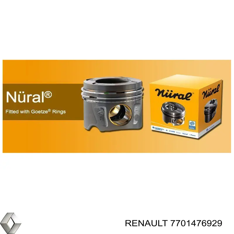 Купити 7701476930 Renault (RVI) Поршень в комплекті на 1 циліндр, STD