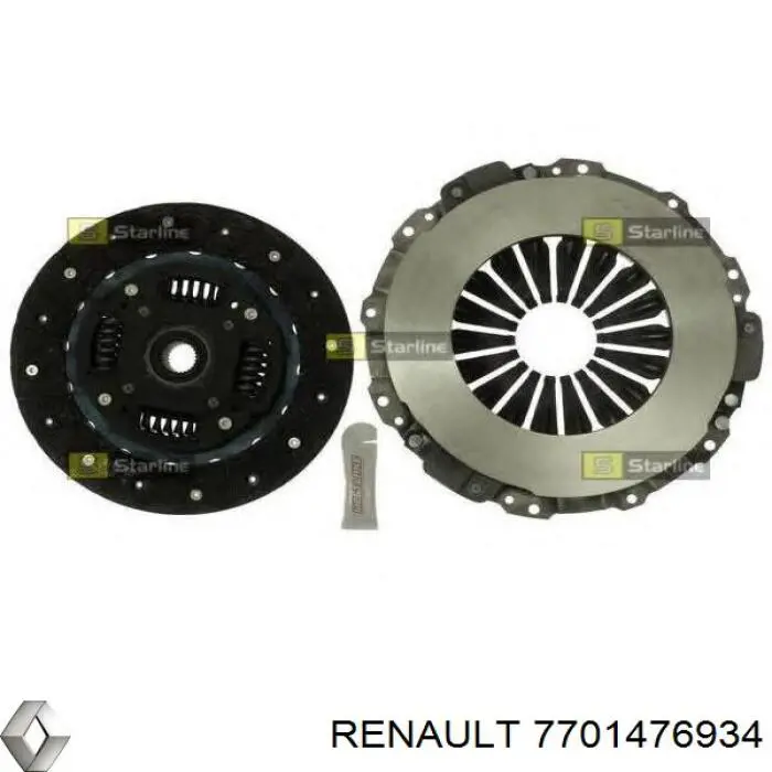 Комплект зчеплення (3 частини) 7701476934 Renault (RVI)