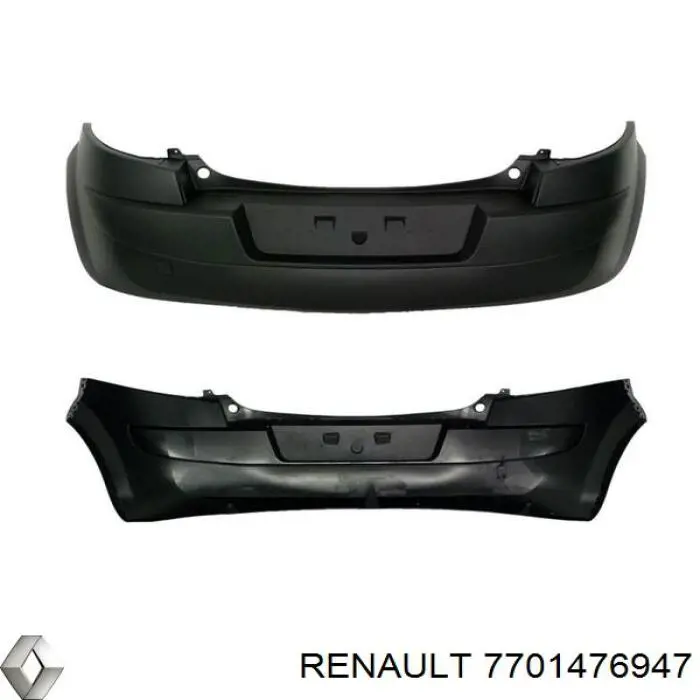 Накладка бампера заднього Renault (RVI) 7701476947 ціна, від 58.05 USD
