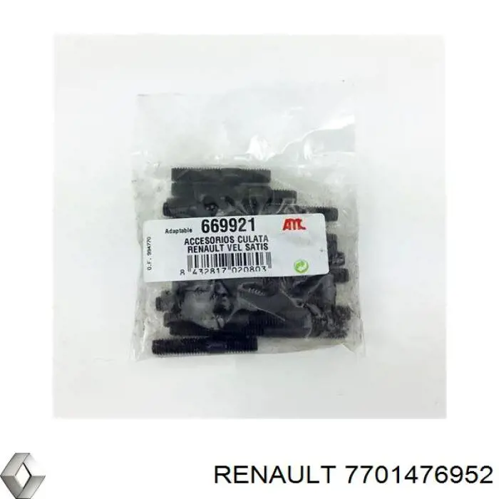 7701476952 Renault (RVI) головка блока циліндрів (гбц)