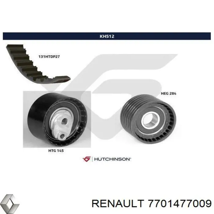 Ролик натяжителя ременя газорозподілу Renault (RVI) 7701477009 ціна, від 21.06 USD