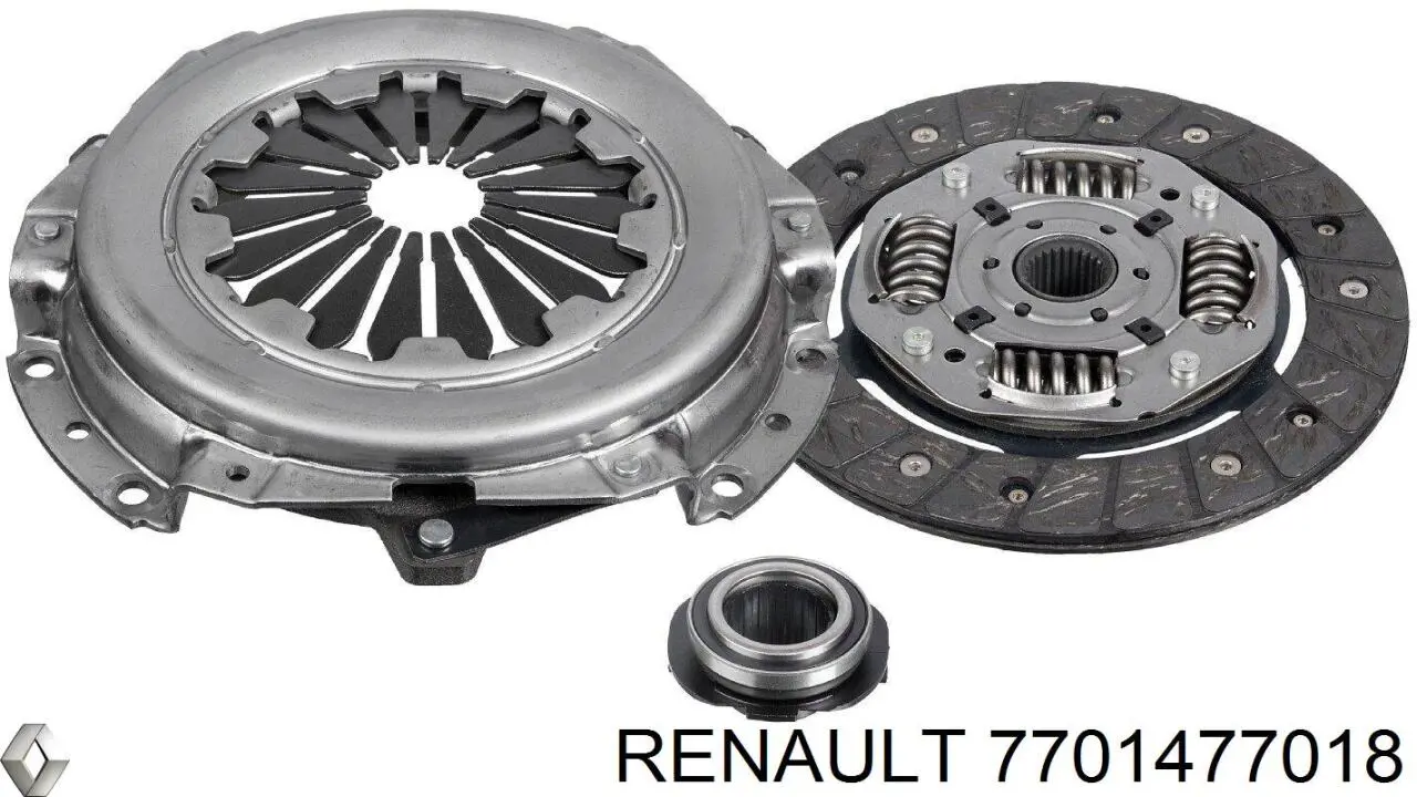 Купити 7701477018 Renault (RVI) Комплект зчеплення (диск, корзина, підшипник)