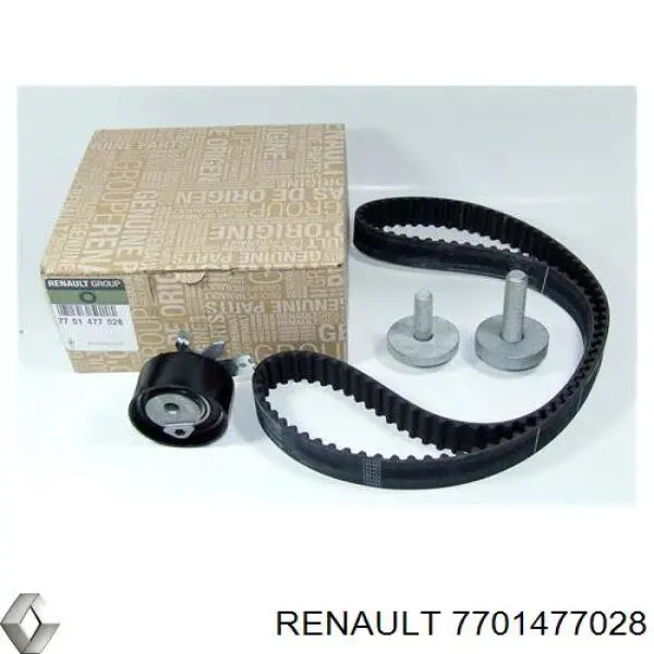 Комплект ГРМ Renault (RVI) 7701477028 ціна, від 80.31 USD