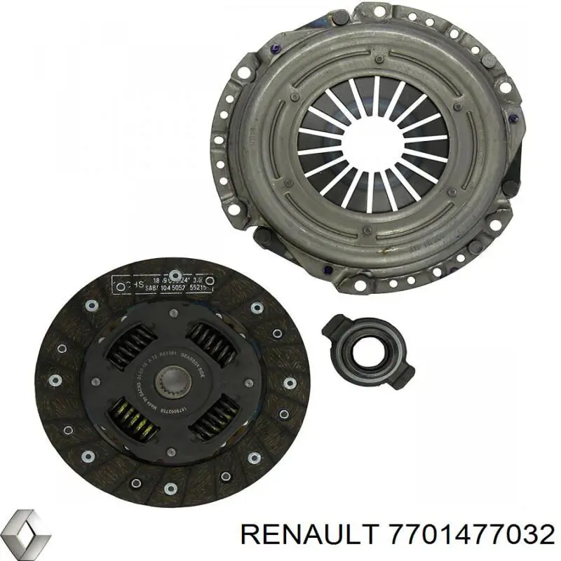 Комплект зчеплення (3 частини) Renault (RVI) 7701477032 ціна, від 104.82 USD