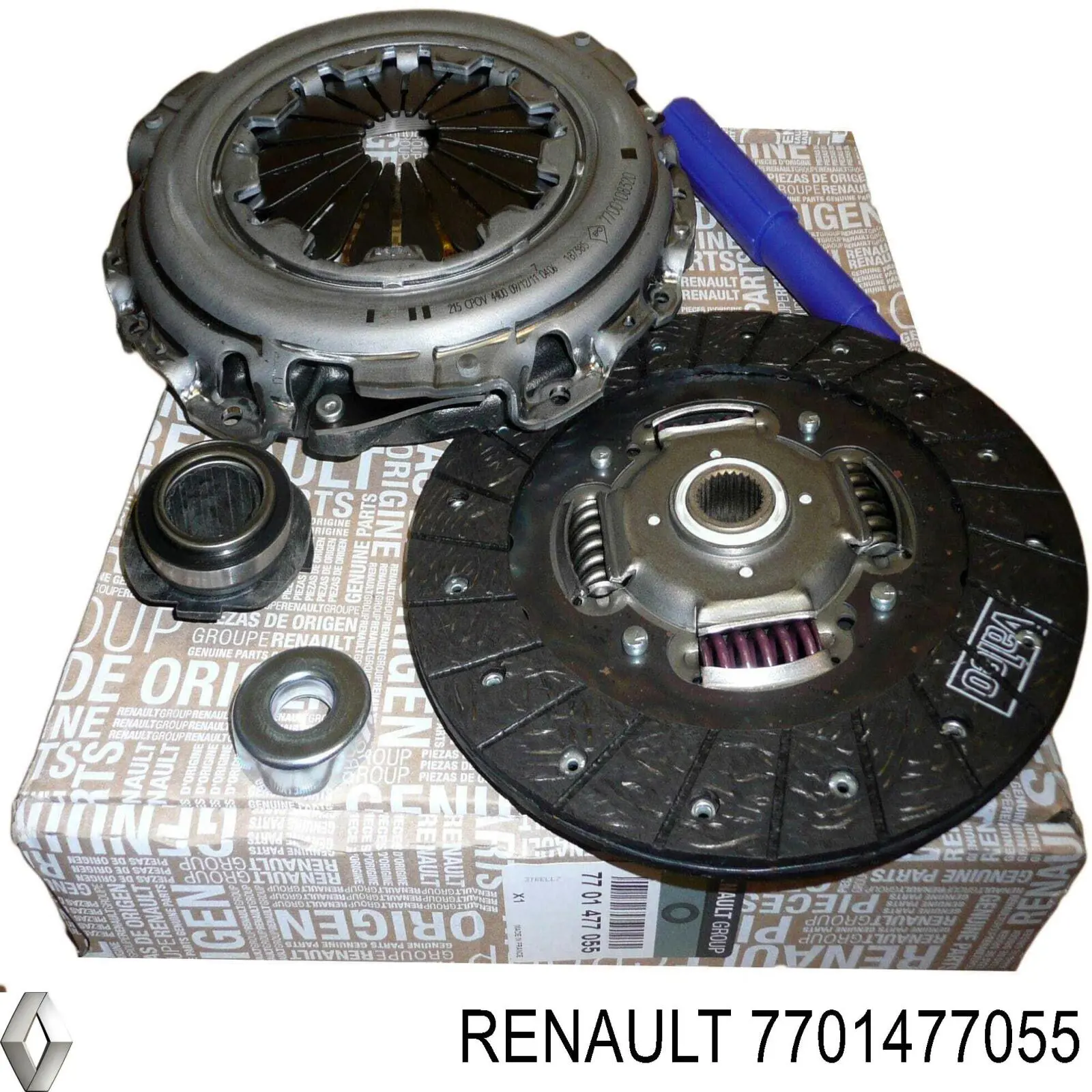 Комплект зчеплення (3 частини) 7701477055 Renault (RVI)