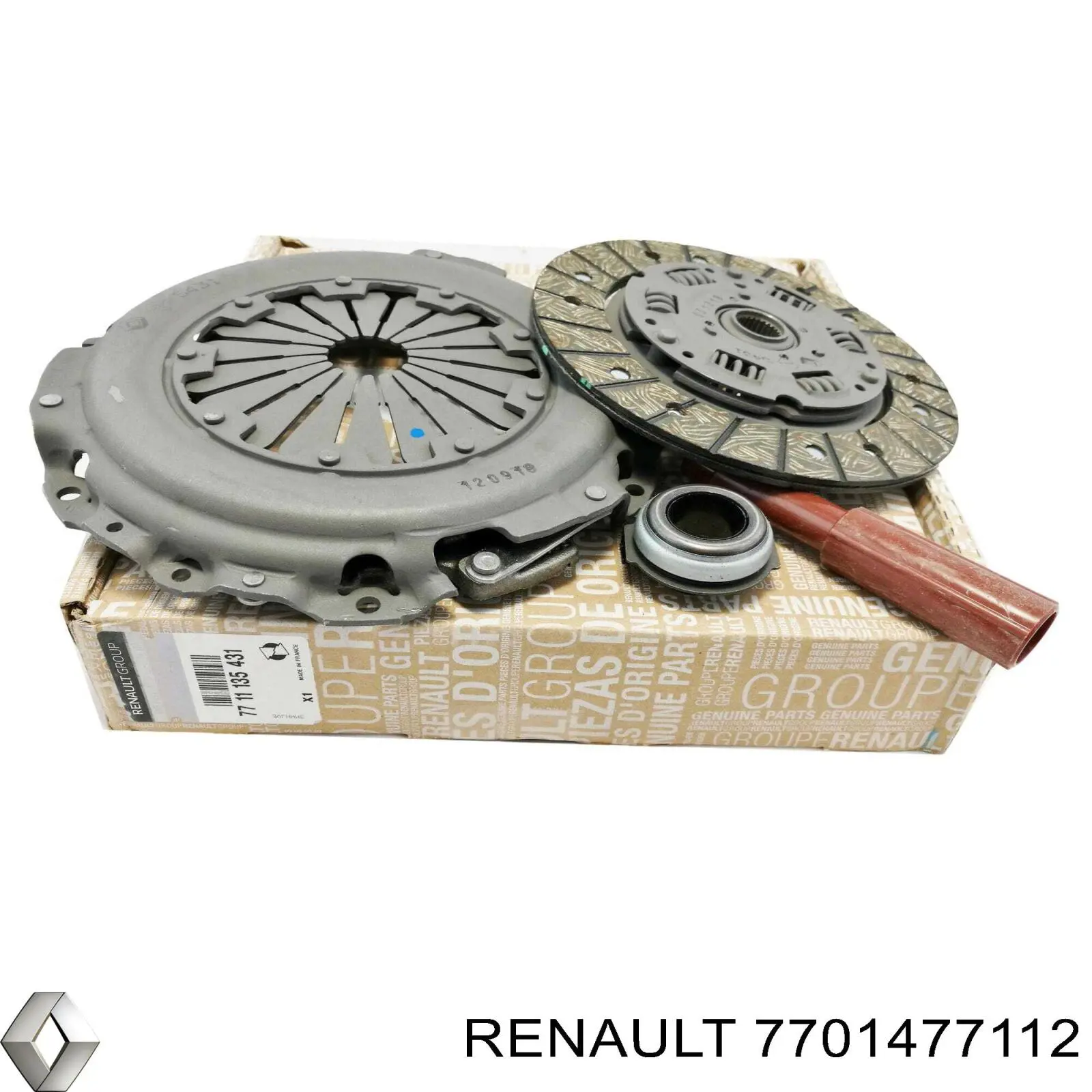 Комплект зчеплення (3 частини) Renault (RVI) 7701477112 ціна, від 95.83 USD