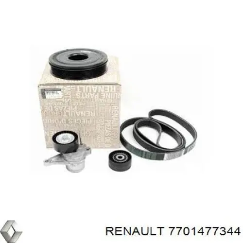 Ремінь приводний, агрегатів, комплект Renault (RVI) 7701477344 ціна, від 195.57 USD