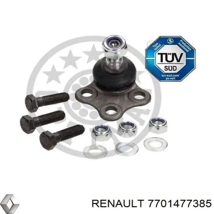 Купити 7701477385 Renault (RVI) Кульова опора, нижня