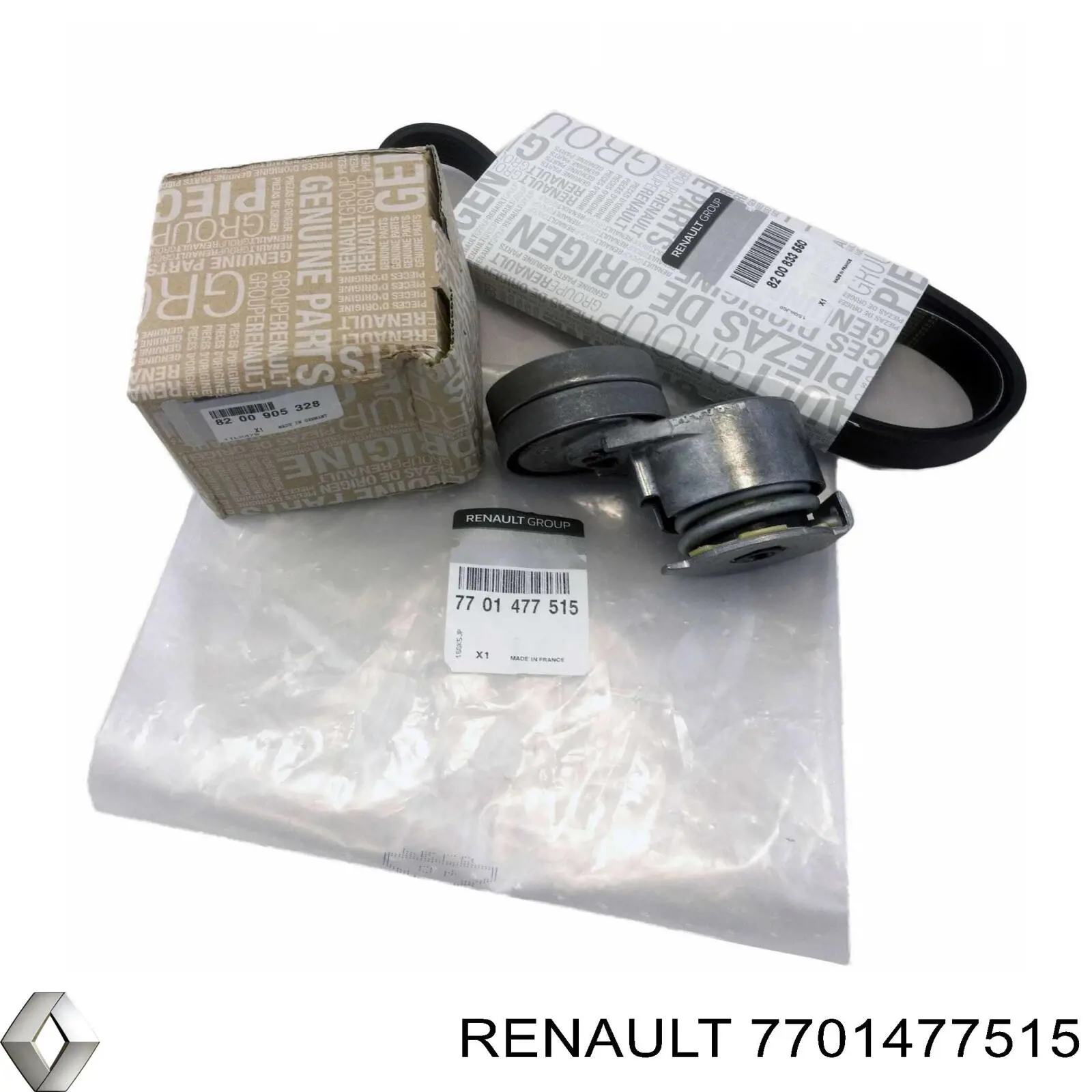 7701477515 Renault (RVI) ремінь приводний, агрегатів, комплект