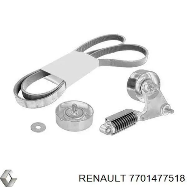 7701477518 Renault (RVI) ремінь приводний, агрегатів, комплект