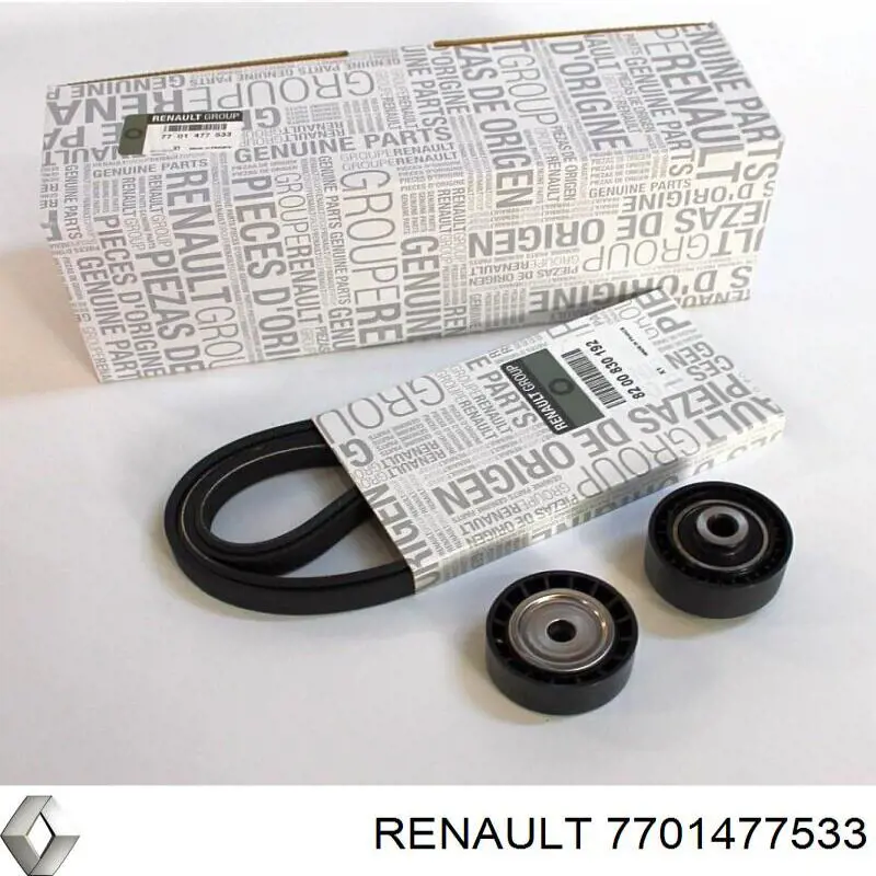 Ремінь приводний, агрегатів, комплект Renault (RVI) 7701477533