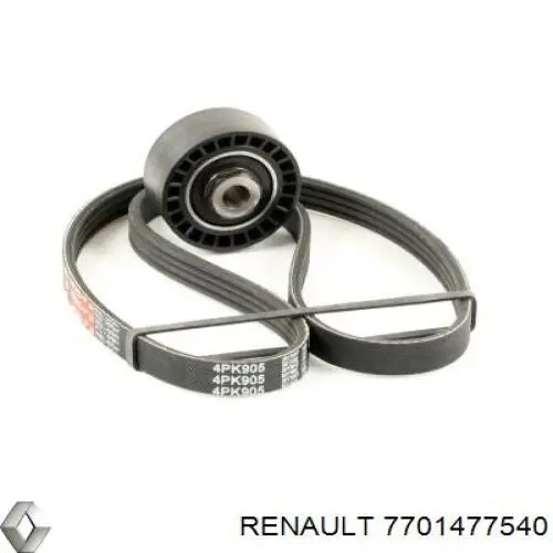 Ремінь приводний, агрегатів, комплект 7701477540 Renault (RVI)