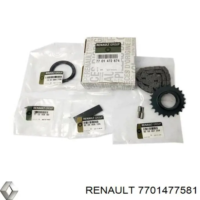 Ремінь приводний, агрегатів, комплект 7701477581 Renault (RVI)