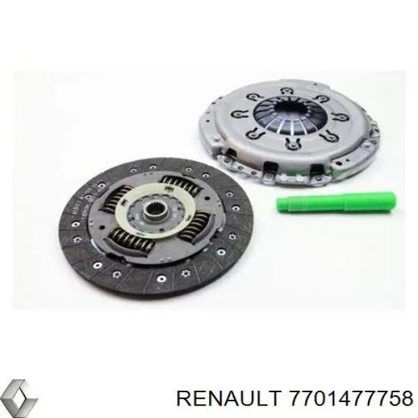 Комплект зчеплення (3 частини) Renault (RVI) 7701477758 ціна, від 210.12 USD