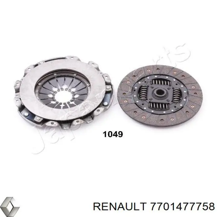 7701477758 Renault (RVI) комплект зчеплення (3 частини)
