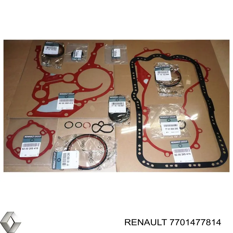 Купити 7701477814 Renault (RVI) Комплект прокладок двигуна, нижній