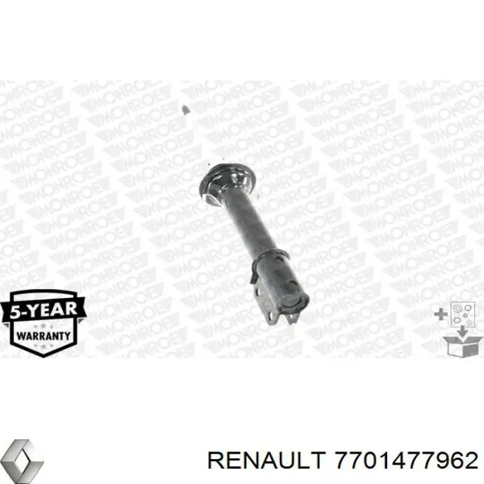 Стойка амортизатора передняя Renault (RVI) 7701477962 ціна, від 46.01 USD