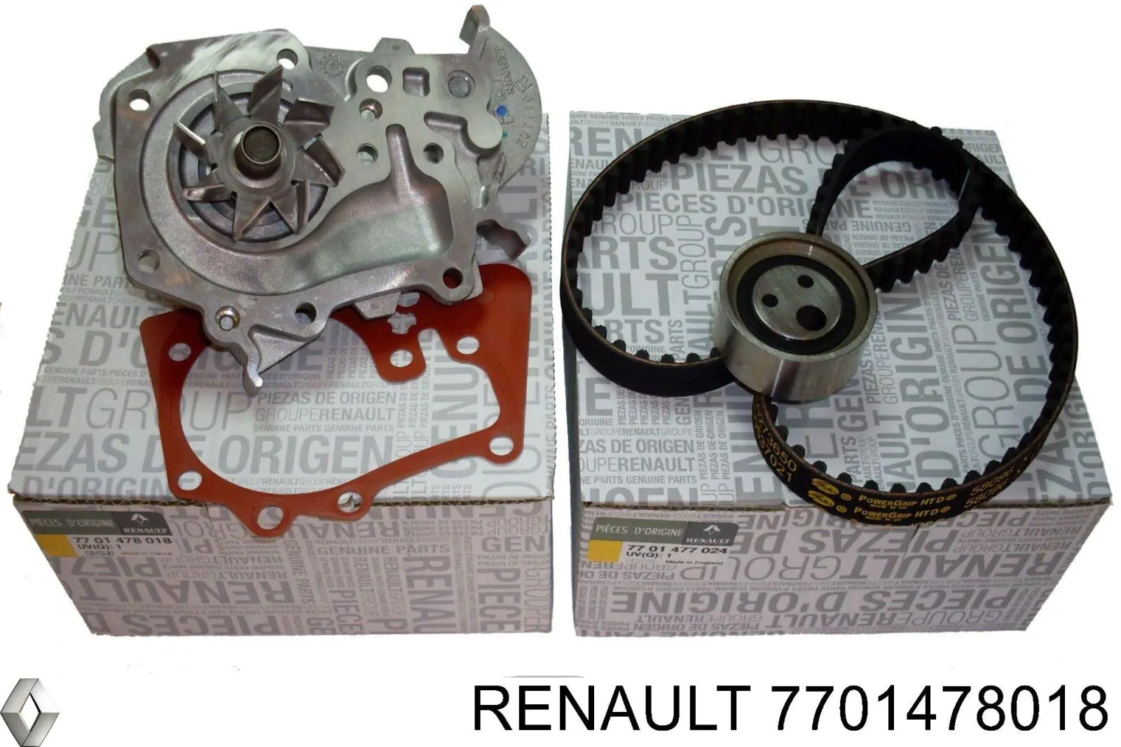 Водяний насос Renault (RVI) 7701478018