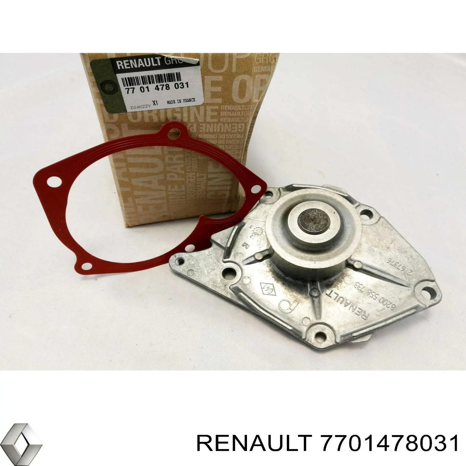 Помпа охолодження Renault (RVI) 7701478031 ціна, від 51.68 USD