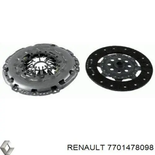 Комплект зчеплення (3 частини) Renault (RVI) 7701478098 ціна, від 235.84 USD