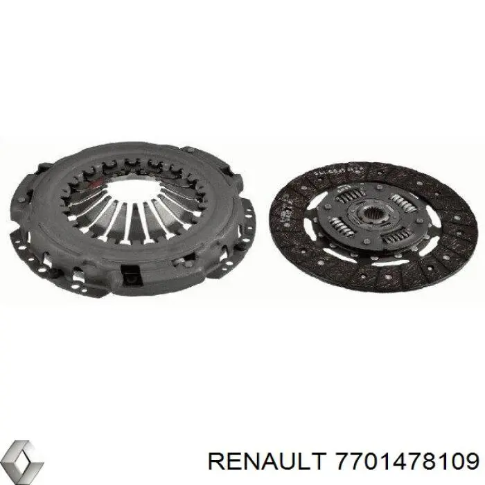 Комплект зчеплення (3 частини) Renault (RVI) 7701478109 ціна, від 128.18 USD