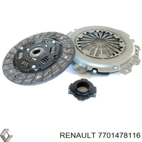 7701478116 Renault (RVI) комплект зчеплення (3 частини)