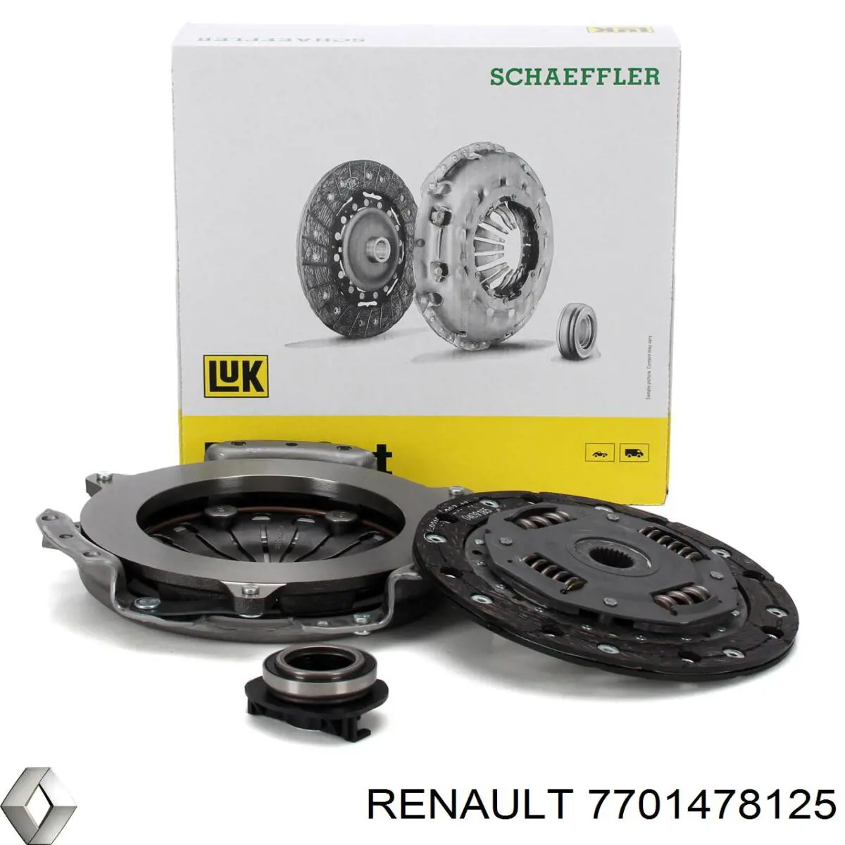 Купити 7701478125 Renault (RVI) Комплект зчеплення (диск, корзина, підшипник)