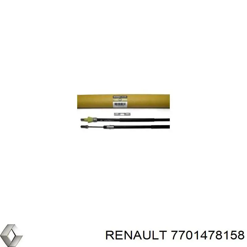 Купити 7701478158 Renault (RVI) Трос ручного гальма задній, правий/лівий