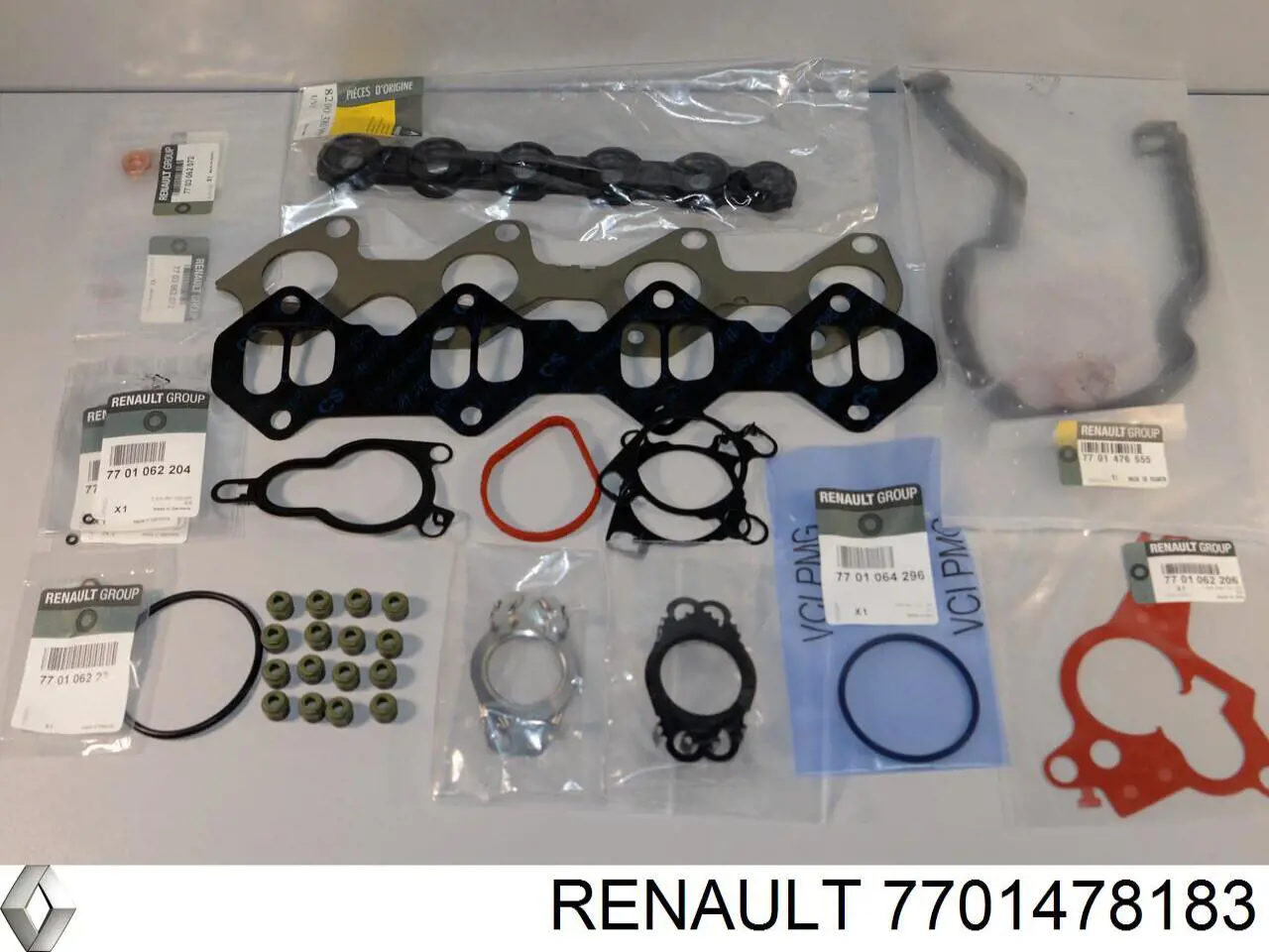 Комплект прокладок двигуна, верхній Renault (RVI) 7701478183 ціна, від 153.57 USD
