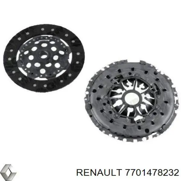 Купити 7701478232 Renault (RVI) Комплект зчеплення (диск, корзина, підшипник)