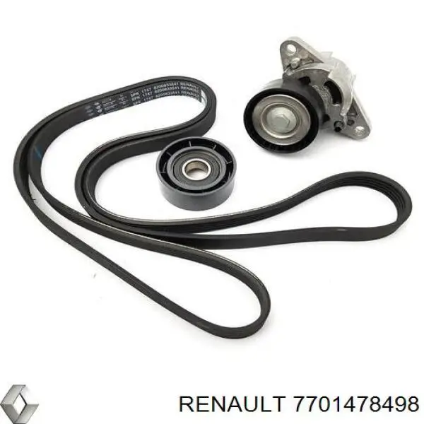 Ремінь приводний, агрегатів, комплект 7701478498 Renault (RVI)