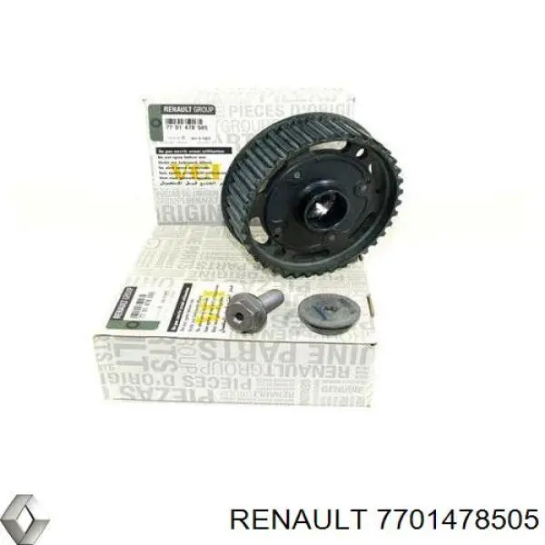 Зірка-шестерня розподільного валу двигуна, впускного 7701478505 Renault (RVI)