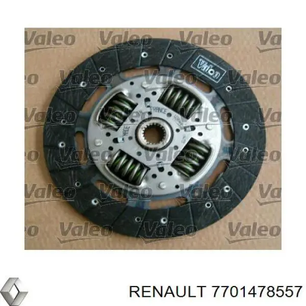 Комплект зчеплення (3 частини) 7701478557 Renault (RVI)