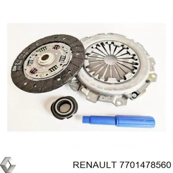 7701478560 Renault (RVI) комплект зчеплення (3 частини)