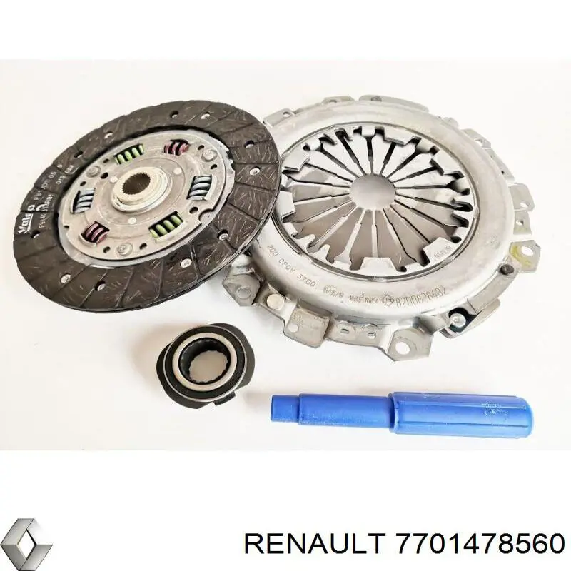 Купити 7701478560 Renault (RVI) Комплект зчеплення (диск, корзина, підшипник)