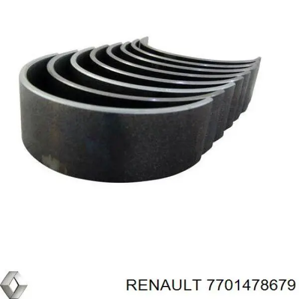 7701478679 Renault (RVI) вкладиші колінвала, шатунні, комплект, стандарт (std)