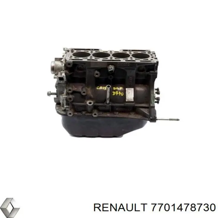 Блок циліндрів двигуна 7701478730 Renault (RVI)