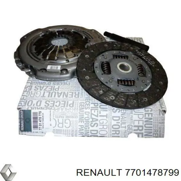 Комплект зчеплення (3 частини) Renault (RVI) 7701478799 ціна, від 92.87 USD