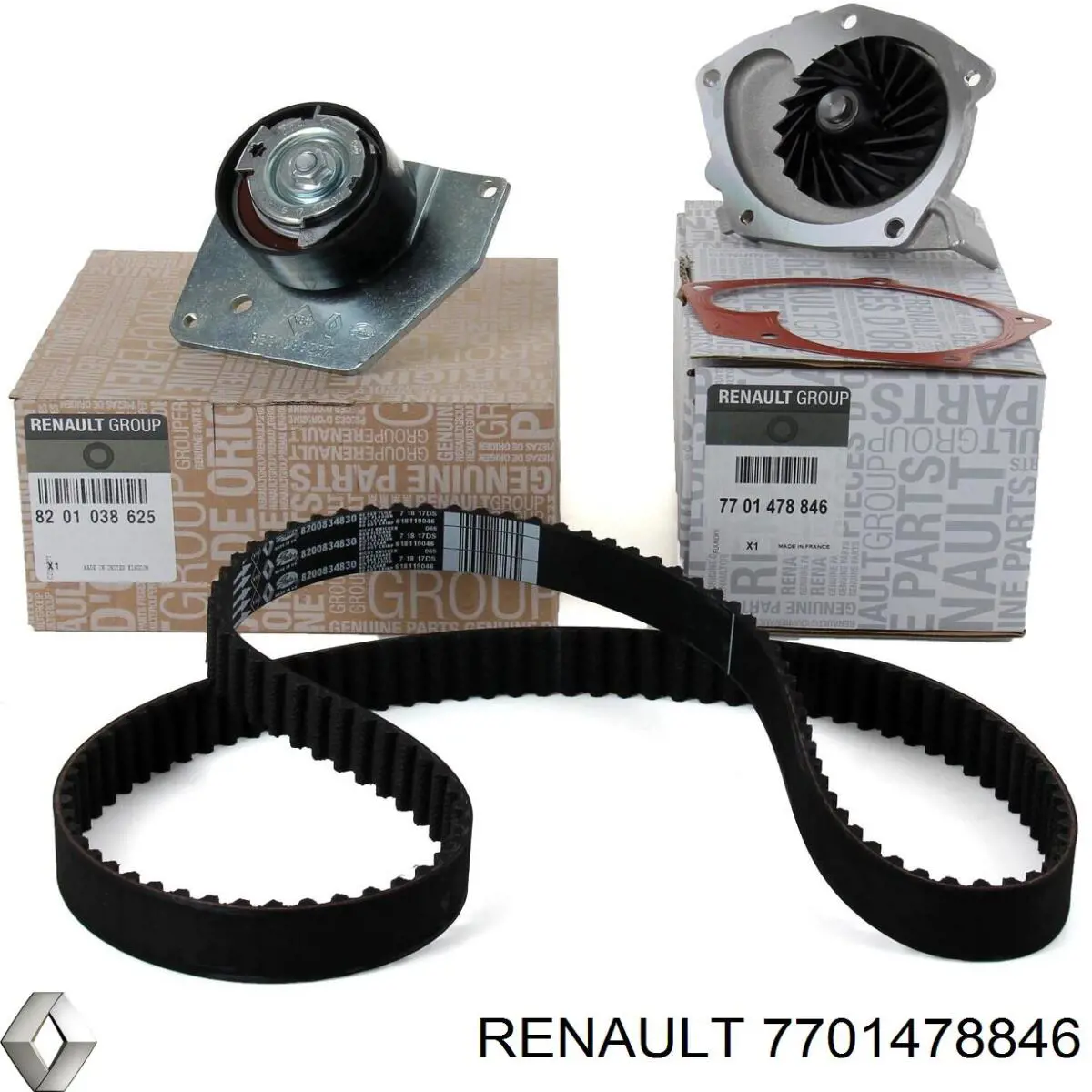 Помпа охолодження Renault (RVI) 7701478846 ціна, від 69.06 USD