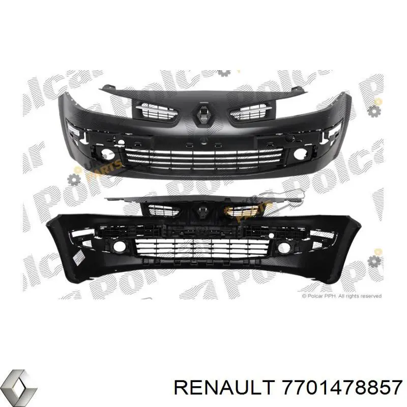 7701478857 Renault (RVI) бампер передній