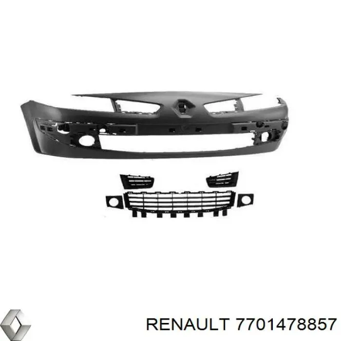 Бампер на авто Renault (RVI) 7701478857 ціна, від 39.70 USD