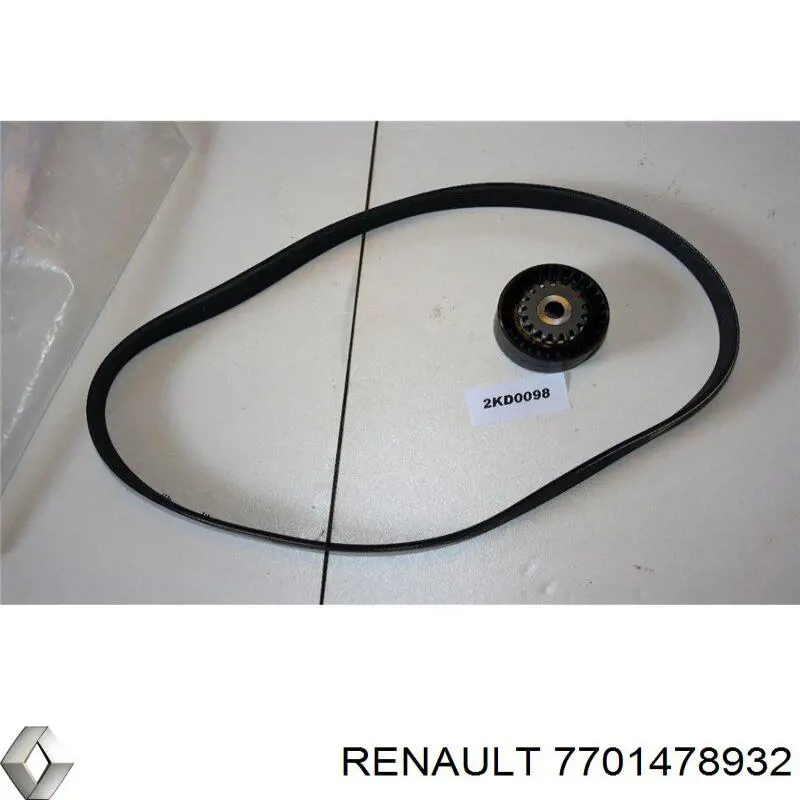 Ремінь приводний, агрегатів, комплект Renault (RVI) 7701478932 ціна, від 46.13 USD
