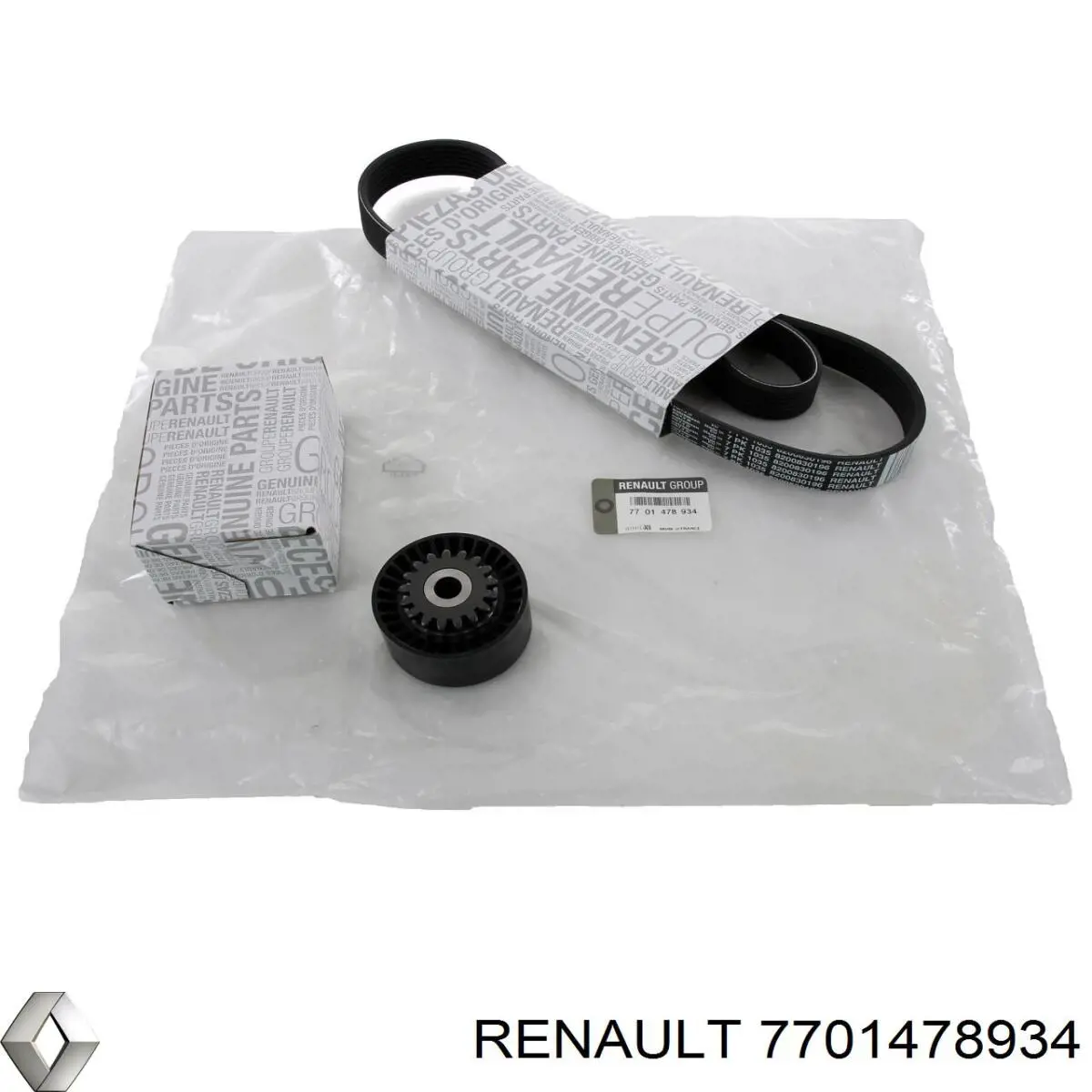 7701478934 Renault (RVI) Ремінь приводний, агрегатів, комплект