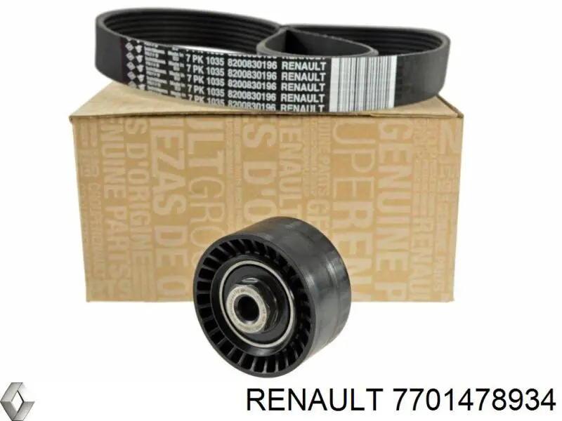 Ремінь приводний, агрегатів, комплект Renault (RVI) 7701478934 ціна, від 46.11 USD