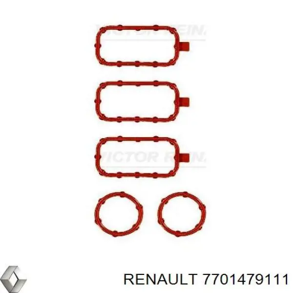 Прокладка клапанної кришки двигуна, комплект Renault (RVI) 7701479111 ціна, від 15.74 USD