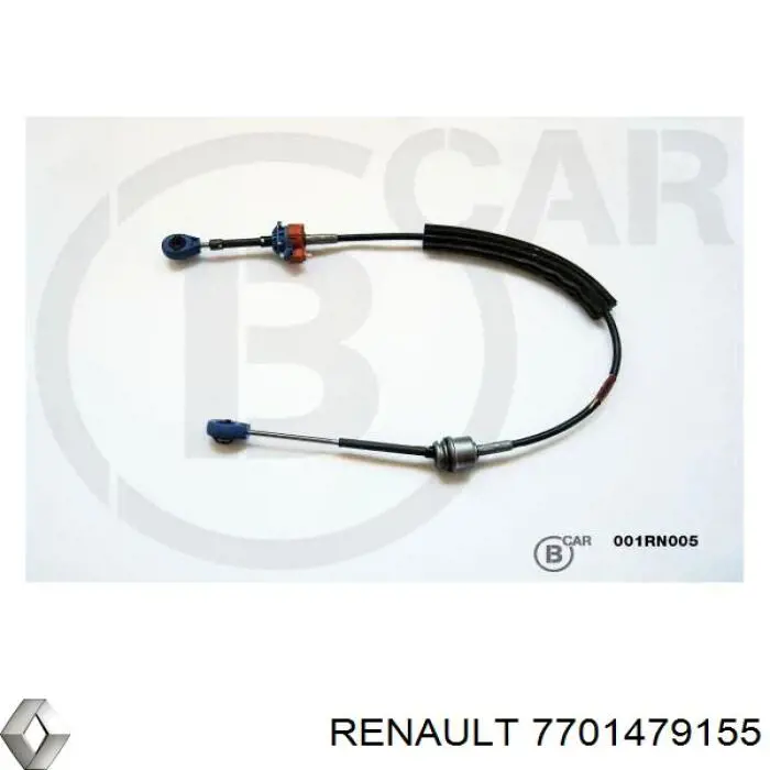 Трос перемикання передач, вибору передачі Renault (RVI) 7701479155 ціна, від 30.84 USD